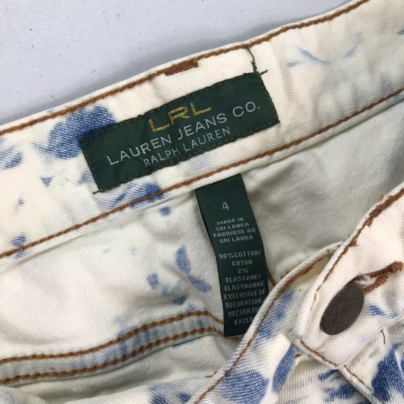 LRL RALPH LAUREN -  Cut-off Ripped Shorts Sz4 Ins 3.5 - Picture 3 of 8